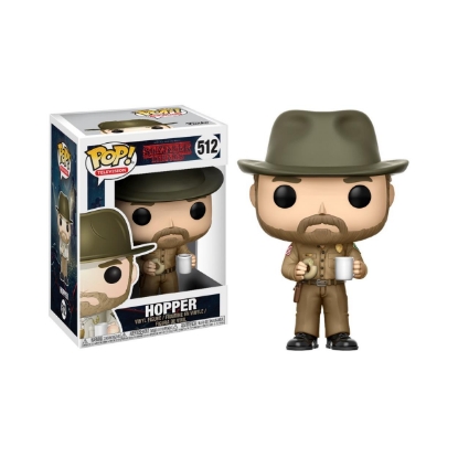 Picture of Funko Pop! Television: Stranger Things - Hopper With Donut* #512 Vinyl Figure