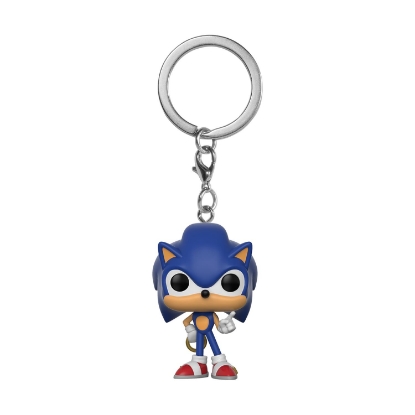 Picture of Funko Pocket Pop!: Sonic The Hedgehog - Sonic with Ring Vinyl Figure Keychain