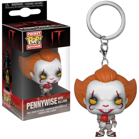 Picture of Funko Pocket Pop!: It - Pennywise (With Balloon) Vinyl Figure Keychain