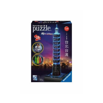 Picture of Ravensburger 3D Puzzle Night Edition: Taipei 101 Night Edition (216pcs) (11149)
