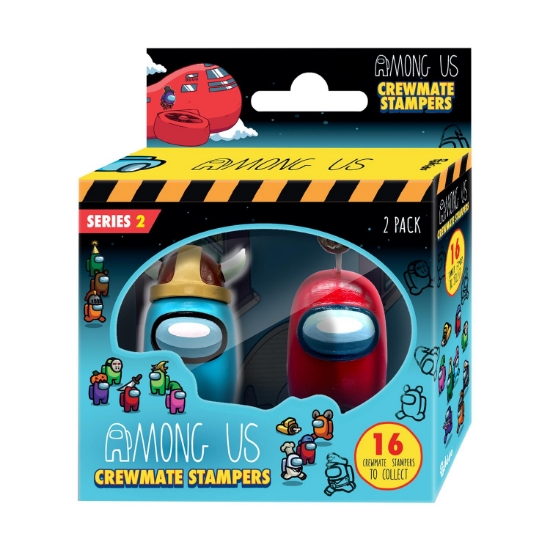 Picture of P.M.I. Among Us Crewmate Stampers 2 Pack 4.5cm (S2) (AU5215)