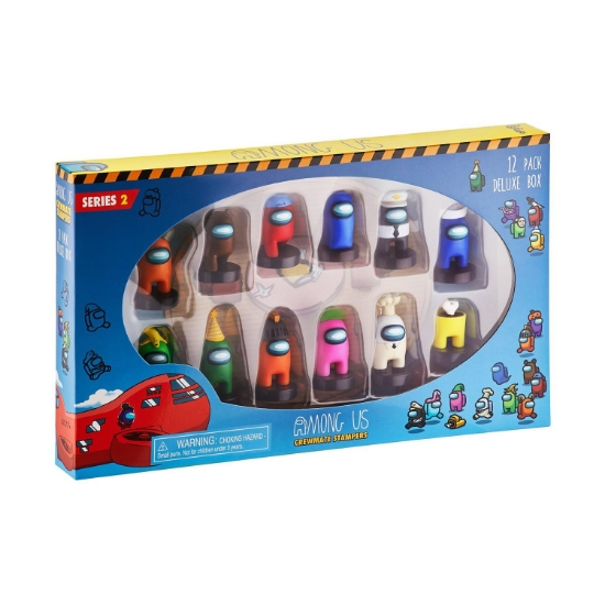 Picture of P.M.I. Among Us Crewmate Stampers 12 Pack Deluxe Box 4.5cm (S2) (AU5265)