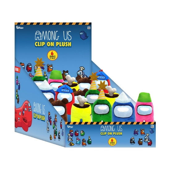 Picture of P.M.I. Among Us Clip On Plush Characters 13cm (S2) (AU7204)