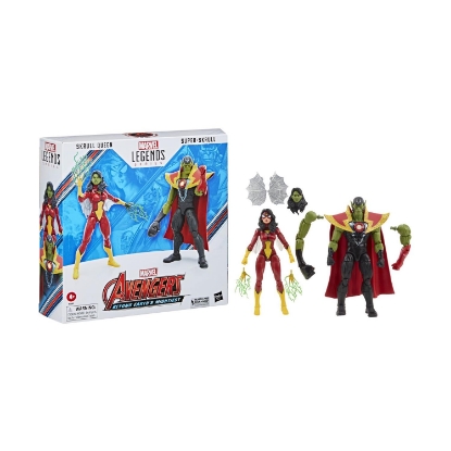 Picture of Hasbro Fans Marvel Avengers: Legends Series (60th Anniversary) - Beyond Earth's Mightiest - Skrull Queen & Super-Skrull Action Figures (F7085)