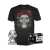 Picture of Funko Pop! & Tee (Adult): Star Wars - Holiday Stormtrooper (Metallic) Vinyl Figure & T-Shirt (M)