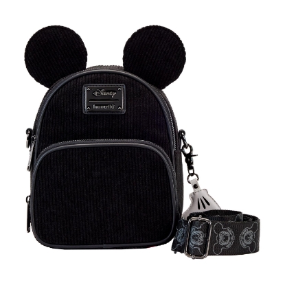 Picture of Loungefly Disney 100th: Mickey Mouse Corduroy Convertible Crossbody (WDTB3207)