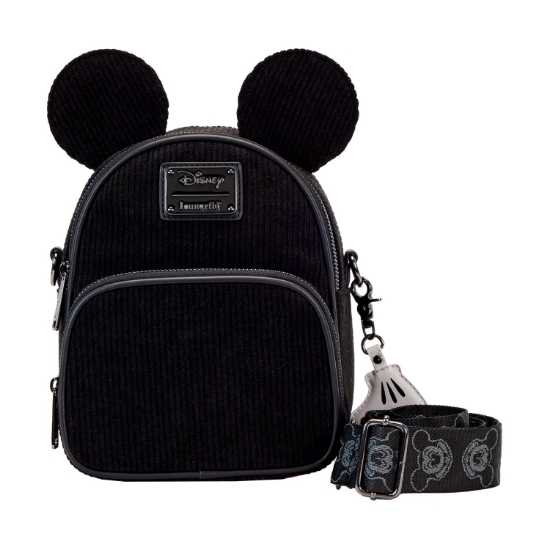Picture of Loungefly Disney 100th: Mickey Mouse Corduroy Convertible Crossbody (WDTB3207)