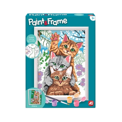 Picture of Paint & Frame Paint by Numbers Funny Kitties For Ages 9+