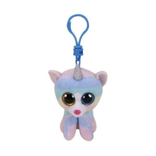Picture of TY Beanie Boos Heather Plush Clip Unicorn Kitten Multicolor 8.5cm