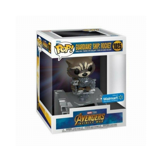 Picture of Funko Pop! Deluxe: Marvel Avengers Infinity War - Guardians' Ship: Rocket (Special Edition) #1025 Bobble-Head Vinyl Figure