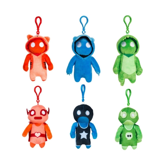 Picture of P.M.I. Gang Beasts Clip On Plush Characters 13cm (S1) (Random) (GB7004)