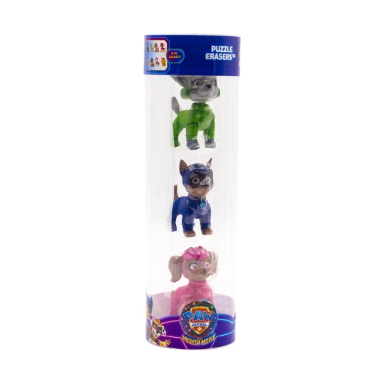 Picture of P.M.I. Paw Patrol: The Mighty Movie - Puzzle Eraser 3 Pack Figures (5cm) (Random) (PAWM1225)