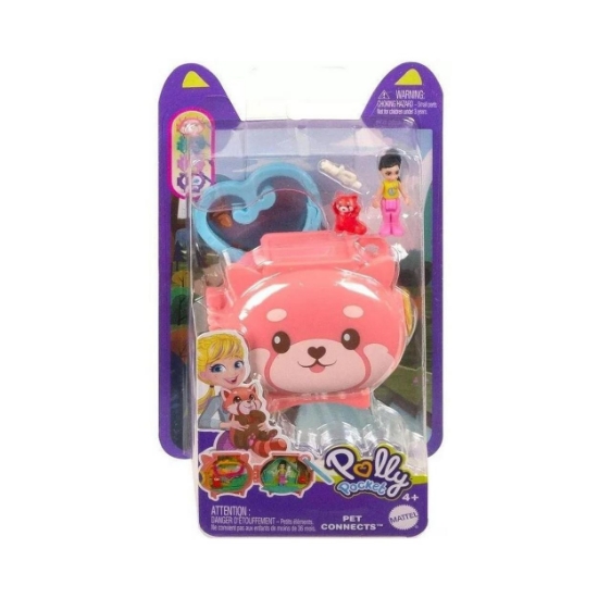 Picture of Mattel Polly Pocket Mini: Pet Connects - Fox Compact Playset (HRD39)