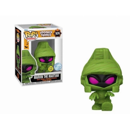 Picture of Funko Pop! Animation: Looney Tunes - Marvin the Martian (Mummy​) (Glows in the Dark) (Special Edition) #1674 Vinyl Figure