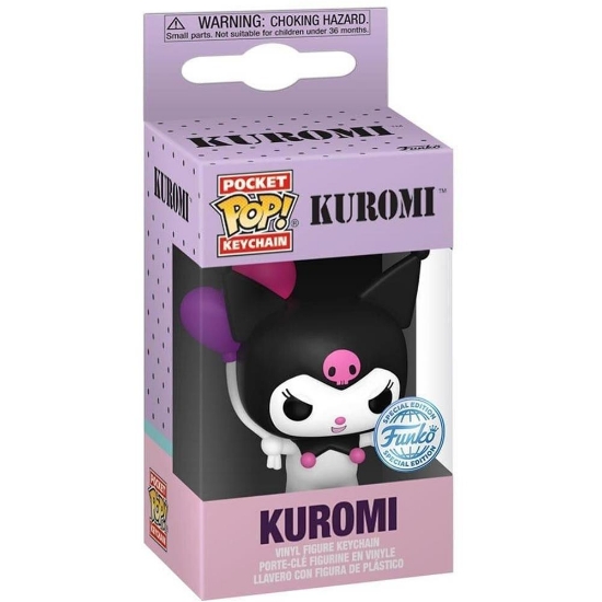 Picture of Funko Pocket Pop! Sanrio: Kuromi - Kuromi (Balloon) (Special Editon) Vinyl Figure Keychain