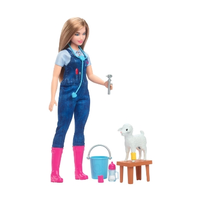 Picture of Mattel Barbie® You Can Be Anything: 65Th Anniversary -  Livestock Farm Veterinarian (HRG42)