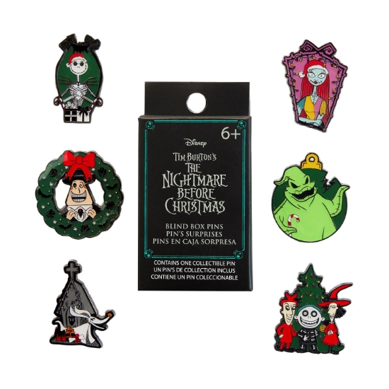 Picture of Loungefly: Walt Disney - Nightmare Before Christmas Seasonal  Blind Box Enamel Pins