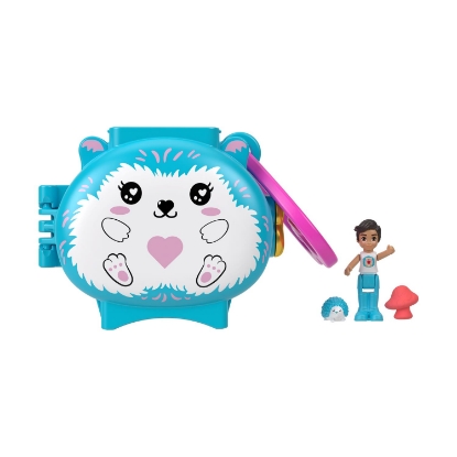 Picture of Mattel Polly Pocket Mini: Pet Connects - Hedgehog Compact Playset (HXX23)
