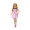 Picture of Mattel Barbie® 65th Anniversary - Blonde Doll with Pink Striped Dress (HTH66)
