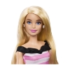 Picture of Mattel Barbie® 65th Anniversary - Blonde Doll with Pink Striped Dress (HTH66)