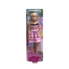 Picture of Mattel Barbie® 65th Anniversary - Blonde Doll with Pink Striped Dress (HTH66)