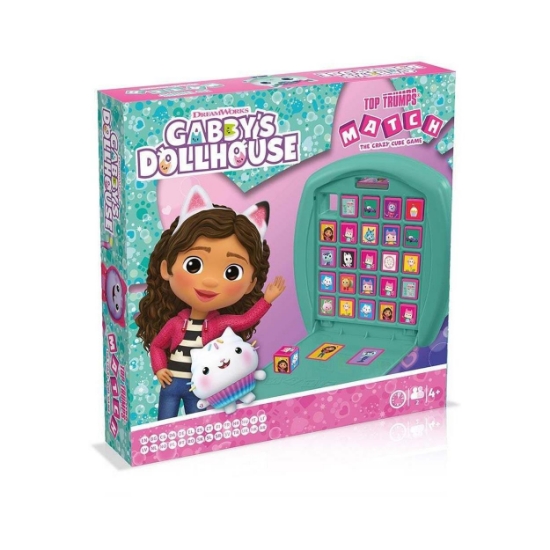 Picture of Winning Moves Top Trumps Match: Gabby's Dollhouse The Crazy Cube Game (WM04252-ML1)
