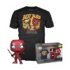 Picture of Funko Pop! & Tees (Adult): Deadpool & Wolverine - Deadpool & Wolverine Best Bubs Bobble-Head Vinyl Figure and T-Shirt (M)