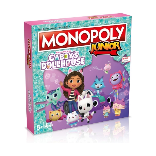 Picture of Winning Moves Monopoly Junior: Gabby's Dollhouse Επιτραπέζιο (Ελληνική Γλώσσα) (WM04157)