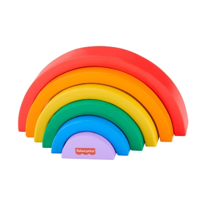 Picture of Fisher-Price - Wooden Stacking Rainbow (HXT73)