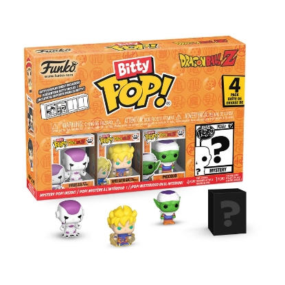 Picture of Funko Bitty Pop! 4-Pack: Dragon Ball Z- Frieza, Super Saiyan, Piccolo, Mystery Pop! Vinyl Figures