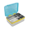 Picture of Stor: Peppa Pig Core 2022 - Stainless Steel Clamp Rectangular Sandwich Box (1100ml) (13956)
