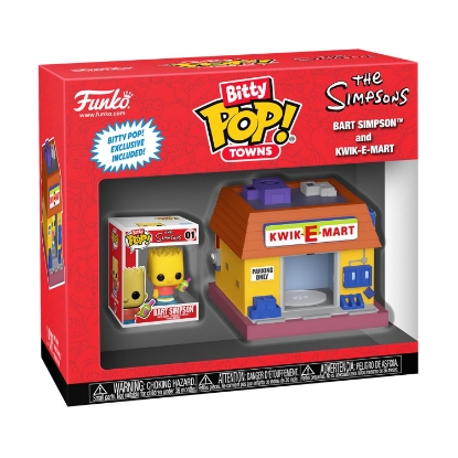 Picture of Funko Bitty Pop! Town: The Simpsons - Bart Simpson and Kwik-E-Mart Vinyl Figure