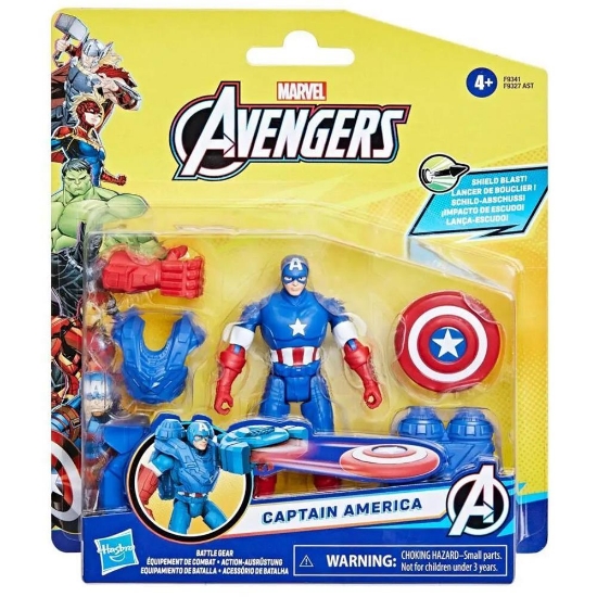 Picture of Hasbro Marvel: Avengers Battle Gear - Captain America Action Figure (F9341)*