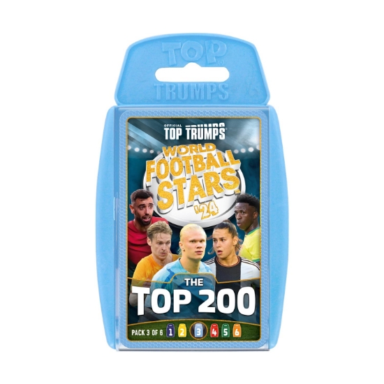 Picture of Winning Moves: Top Trumps - World Football Stars 2024 The Top 200 Pack 3 - Card Game (WM04802-EN1)