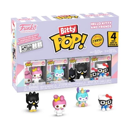 Picture of Funko Bitty Pop! 4-Pack: Hello Kitty and Friends - My Melody, Pochacco, Badtz-Maru, Chase Figure Vinyl Figures