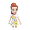 Picture of Mattel Polly Pocket Impulse Doll - Lila in Rainbow Dress (HDW47)