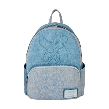 Picture of Loungefly Disney: Dogs & Cats Faux Denim Mini Backpack(WDBK4023)