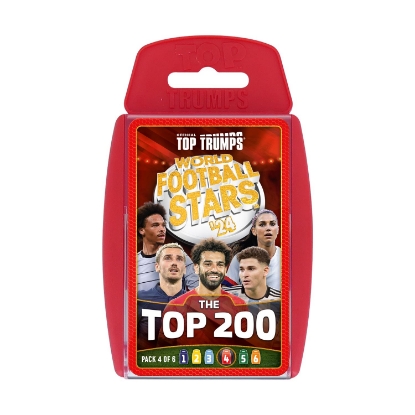Picture of Winning Moves: Top Trumps - World Football Stars 2024 The Top 200 Pack 4 - Card Game (WM04803-EN1)
