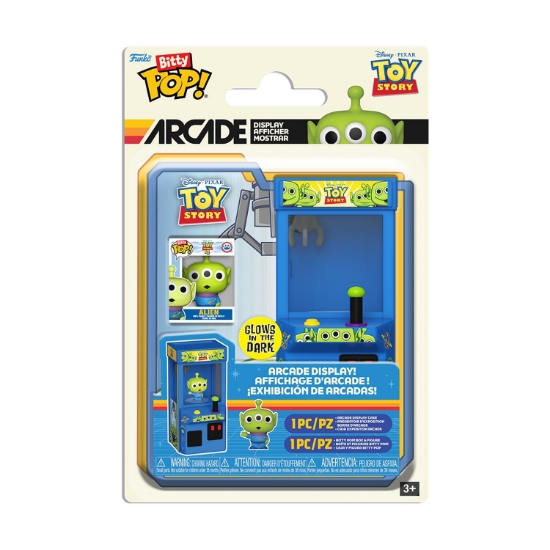 Picture of Funko Bitty Pop! Arcade: Toy Story - Alien (Glows in The Dark) Display Case & Vinyl Figure