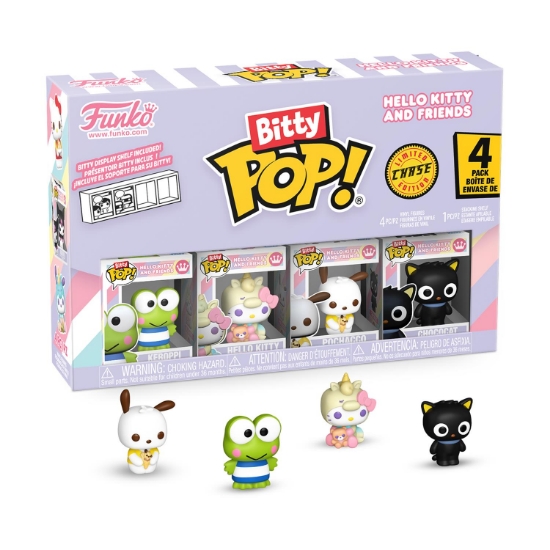 Picture of Funko Bitty Pop! 4-Pack: Hello Kitty and Friends - Keroppi, Hello Kitty, Pochacco, Chase Figure Vinyl Figures