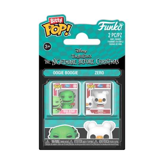 Picture of Funko Bitty Pop! 2-pack: The Nightmare Before Christmas - Oogie & Zero Vinyl Figures