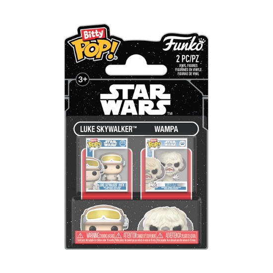 Picture of Funko Bitty Pop! 2-Pack Disney: Star Wars - Luke Skywalker & Wampa Vinyl Figures