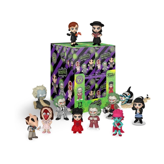 Picture of Funko Mystery Minis: Beetlejuice -Beetlejuice, Lydia Deetz, Sandworm, Adam Maitland, Barbara Maitland, Delia Deetz, Miss Argentin, Snake (Blind Box/Random) Vinyl Figures