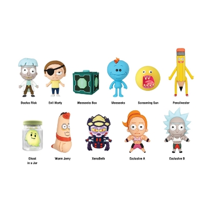 Picture of Monogram: Rick and Morty (Series2) (Blind Bag/Random) 3D Foam Bag Clips Figures (74030)