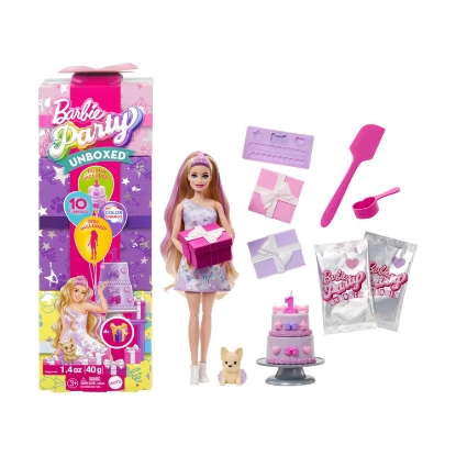 Picture of Mattel Barbie: Party Unboxed Reveal - Blonde Hair Doll (JFG70)