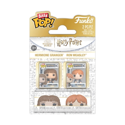 Picture of Funko Bitty Pop! 2-pack: Harry Potter - Ron & Hermione Vinyl Figures