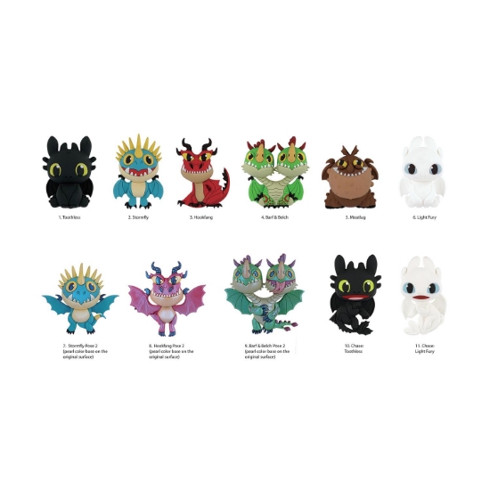 Picture of Monogram: How to Train Your Dragon (Series1) (Blind Bag/Random) 3D Foam Bag Clips Figures (76005)