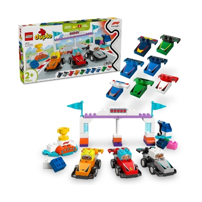 Picture of LEGO® DUPLO® Town: F1® Team Race Cars & Drivers (10445)