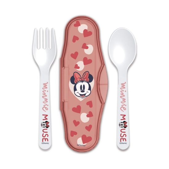 Picture of Stor Disney: Minnie Mouse Heart Full - Toddler 2 Pcs PP Traveling Spoons (10766)