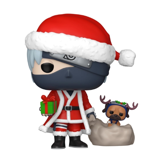 Picture of Funko Pop! Plus: Naruto Shippuden - Kakashi Hatake with Pakkun (Holiday) #2050 Vinyl Figure